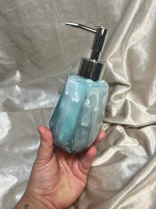 Seifenspender Weiß Grün Türkis