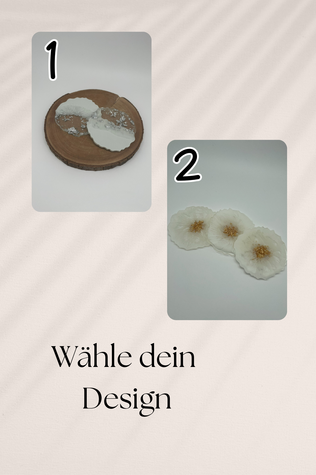 Untersetzer Geode nach Farbwunsch