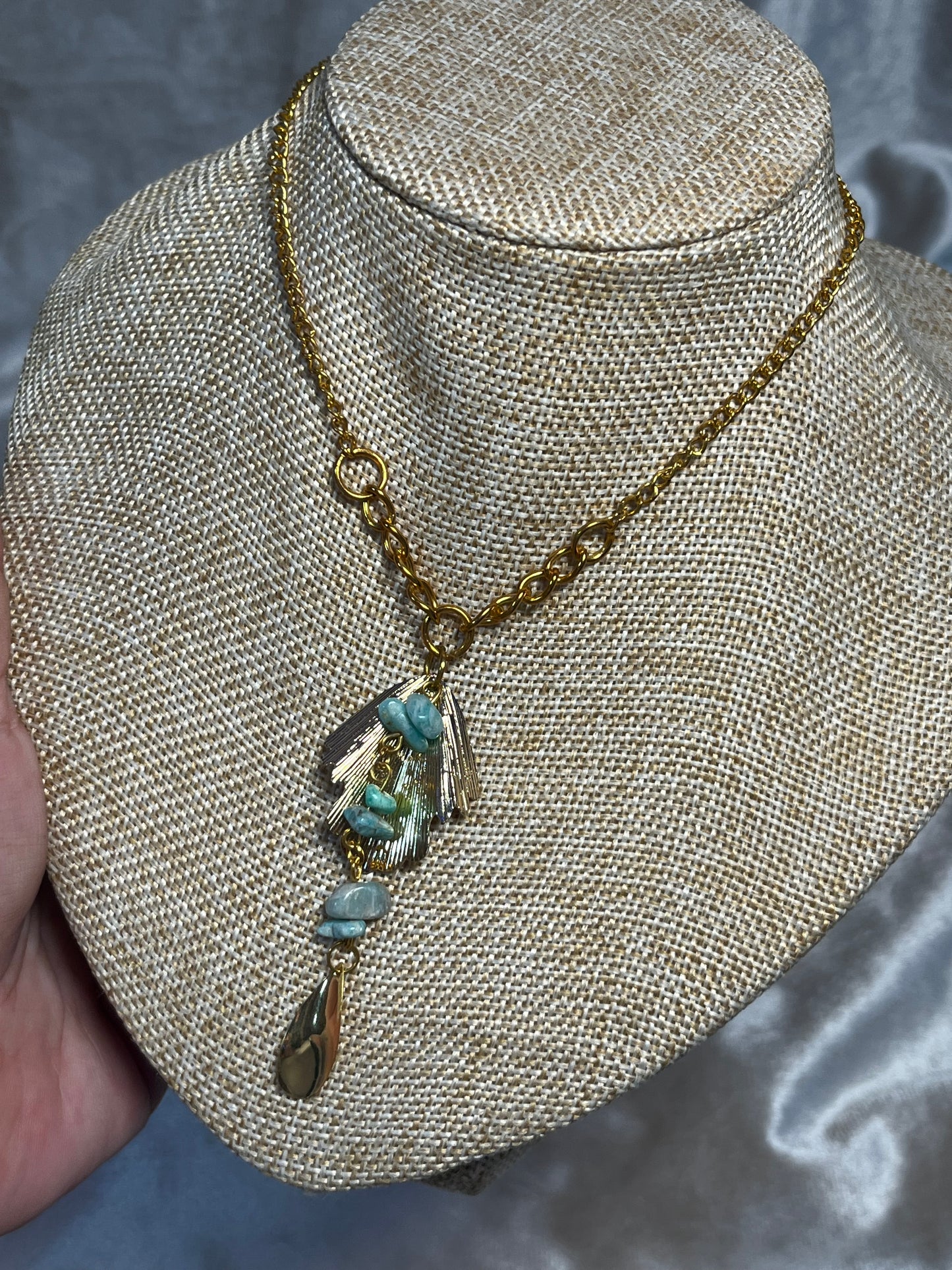 Kette Aquamarin