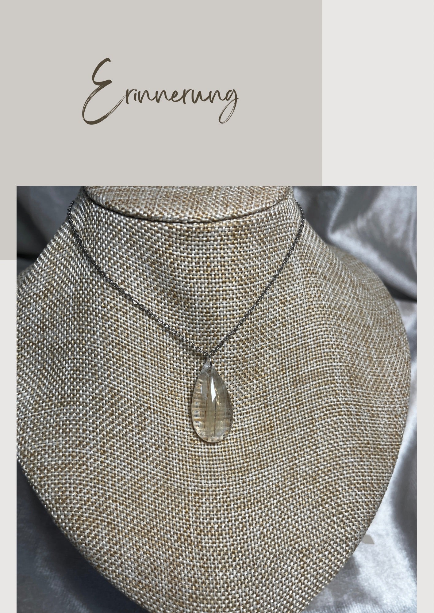 Tropfen Kette Erinnerungsstück