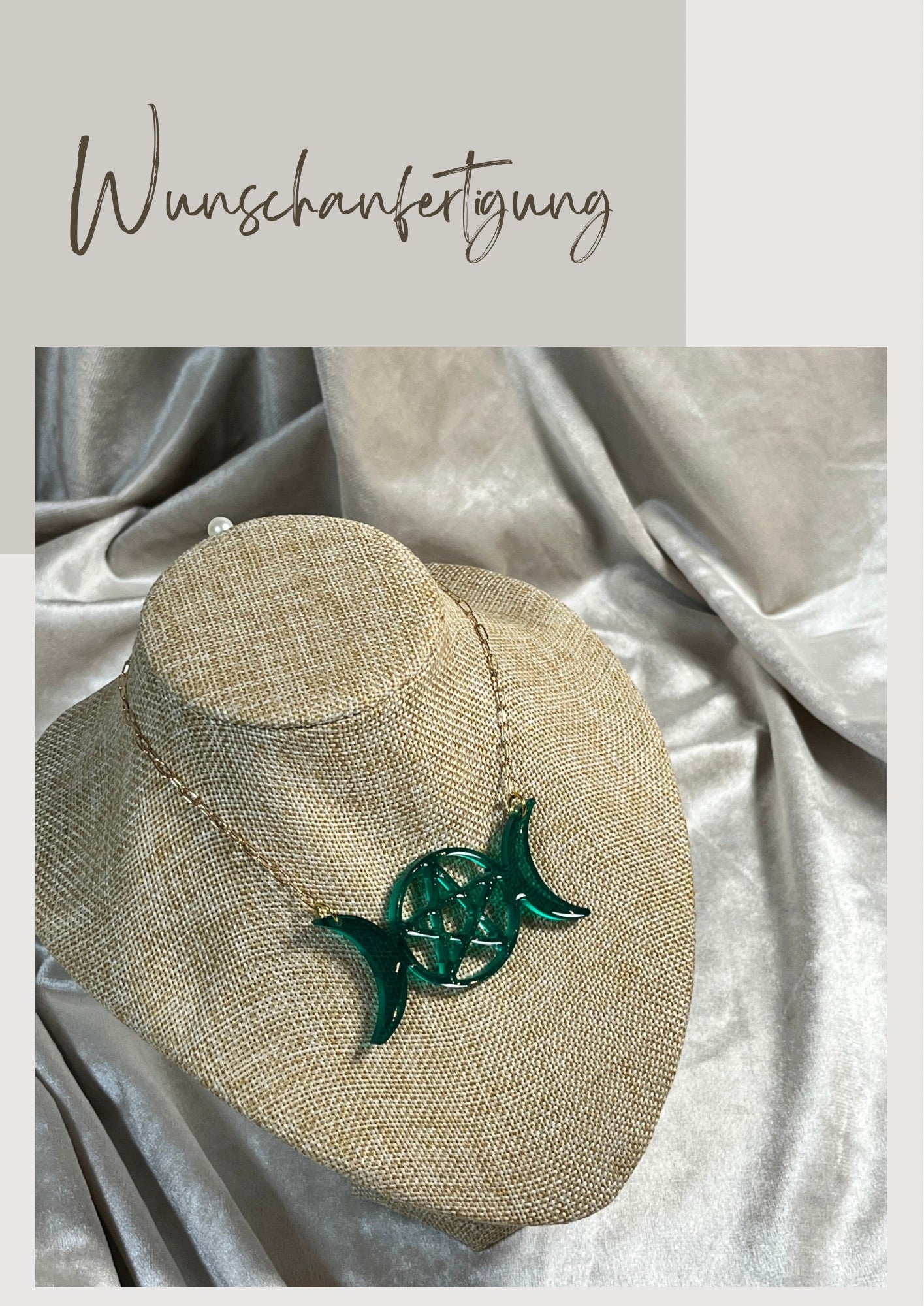 Kette Pentagram Wunschanfertigung