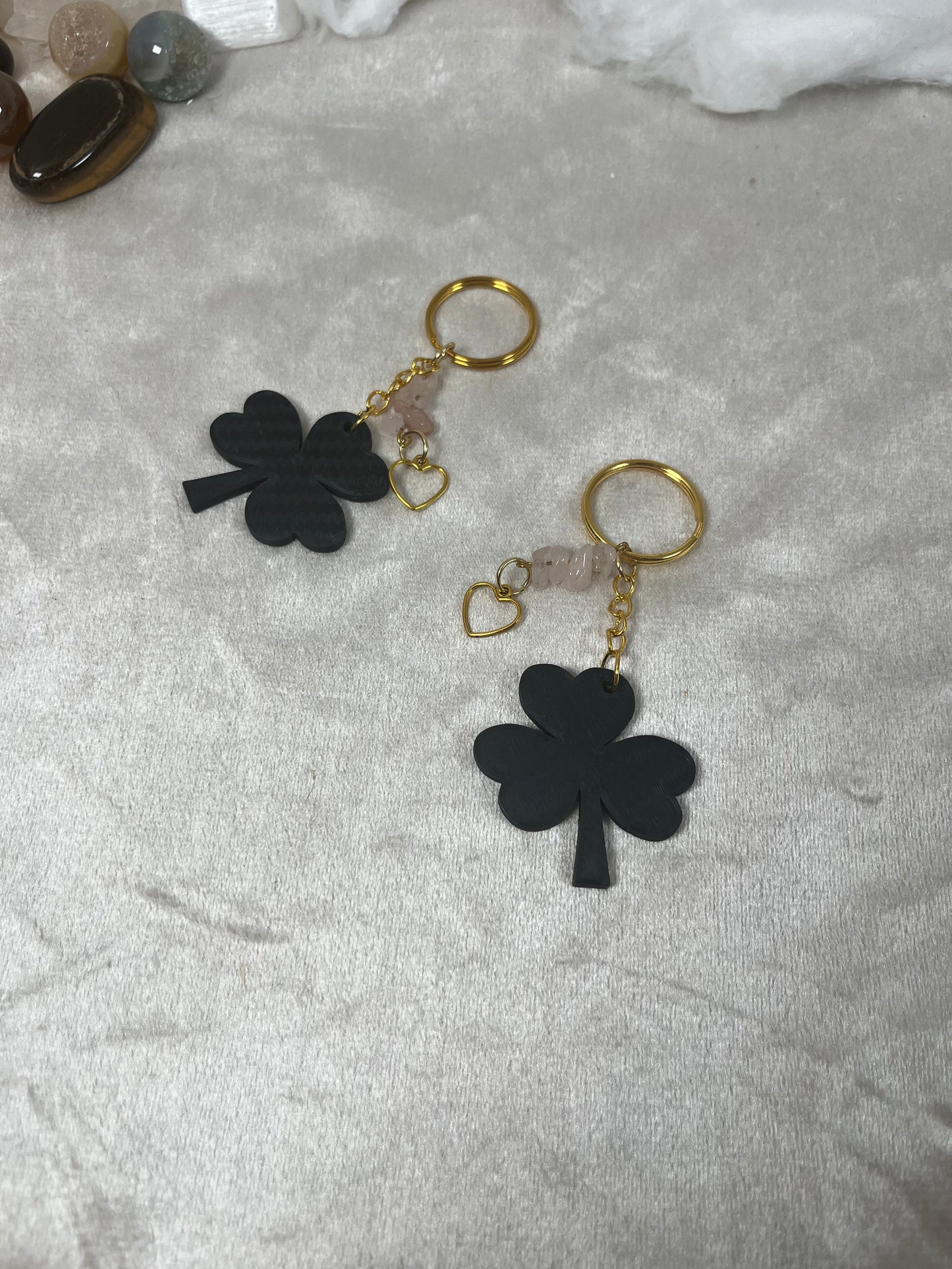 Anhänger Kleeblatt Schwarz