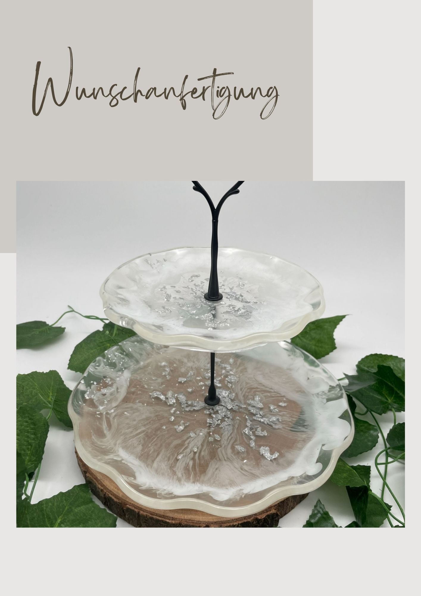 Etagere 2 Lagig Wunschanfertigung