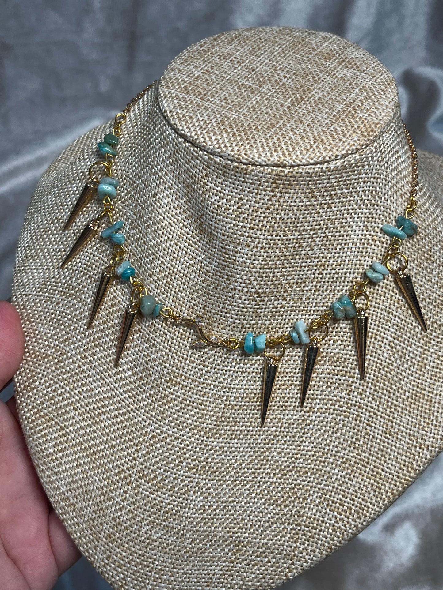 Kette Aquamarin Gold