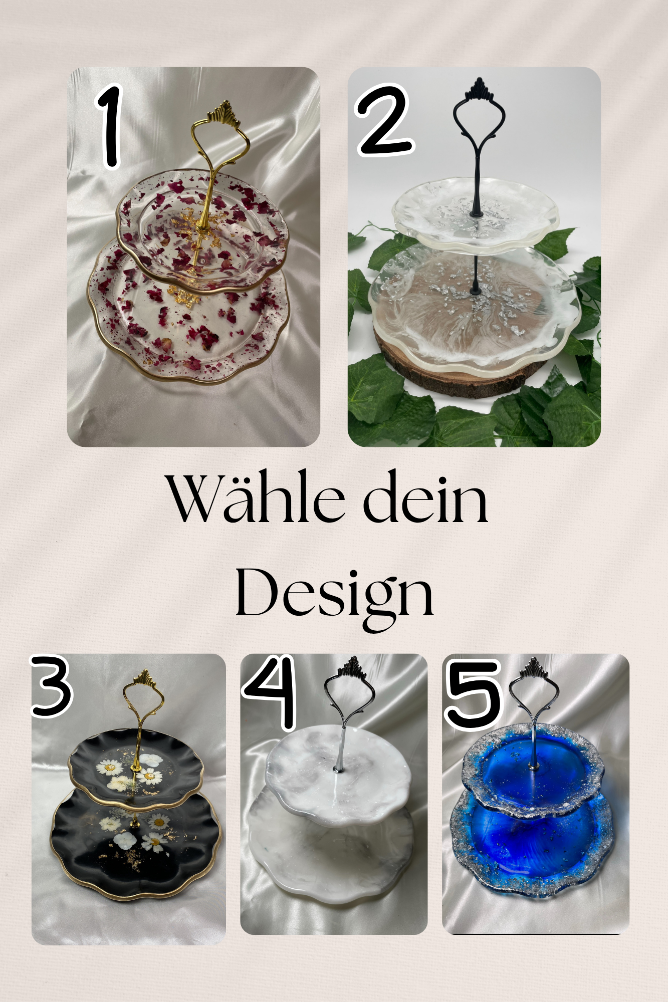 Etagere 2 Lagig Wunschanfertigung