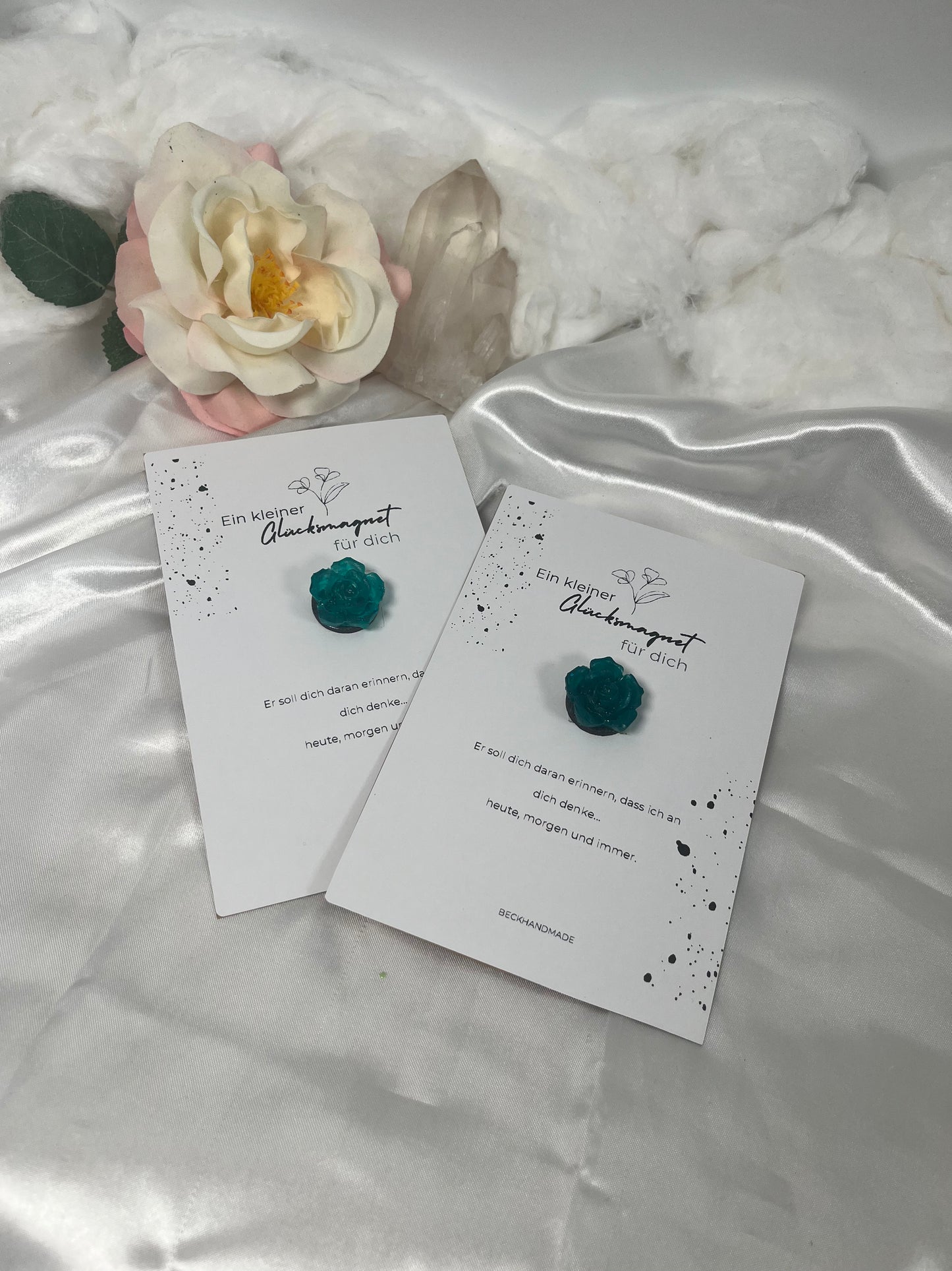 Glücksmagnet Rose Grün