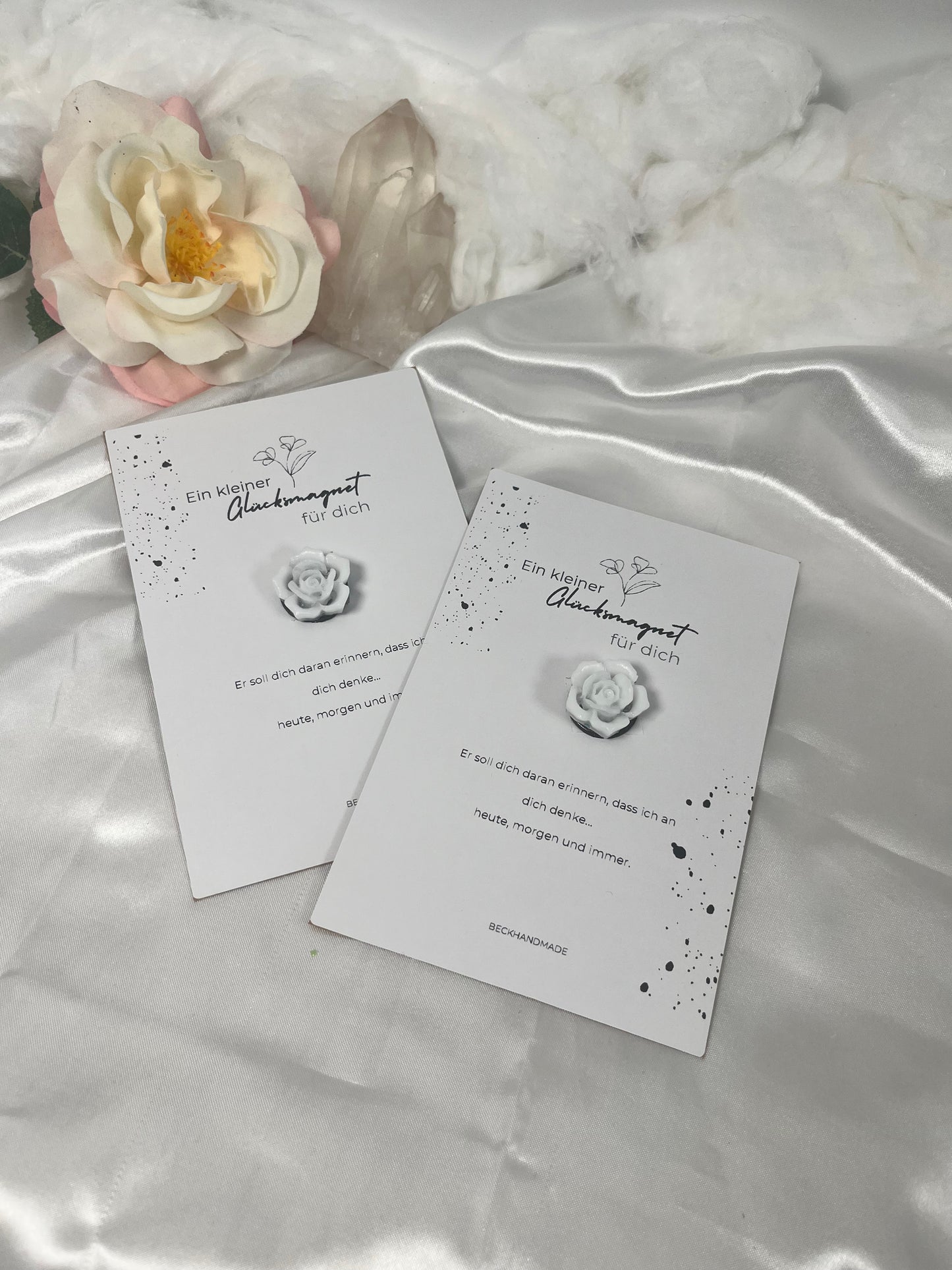 Glücksmagnet Rose Weiß