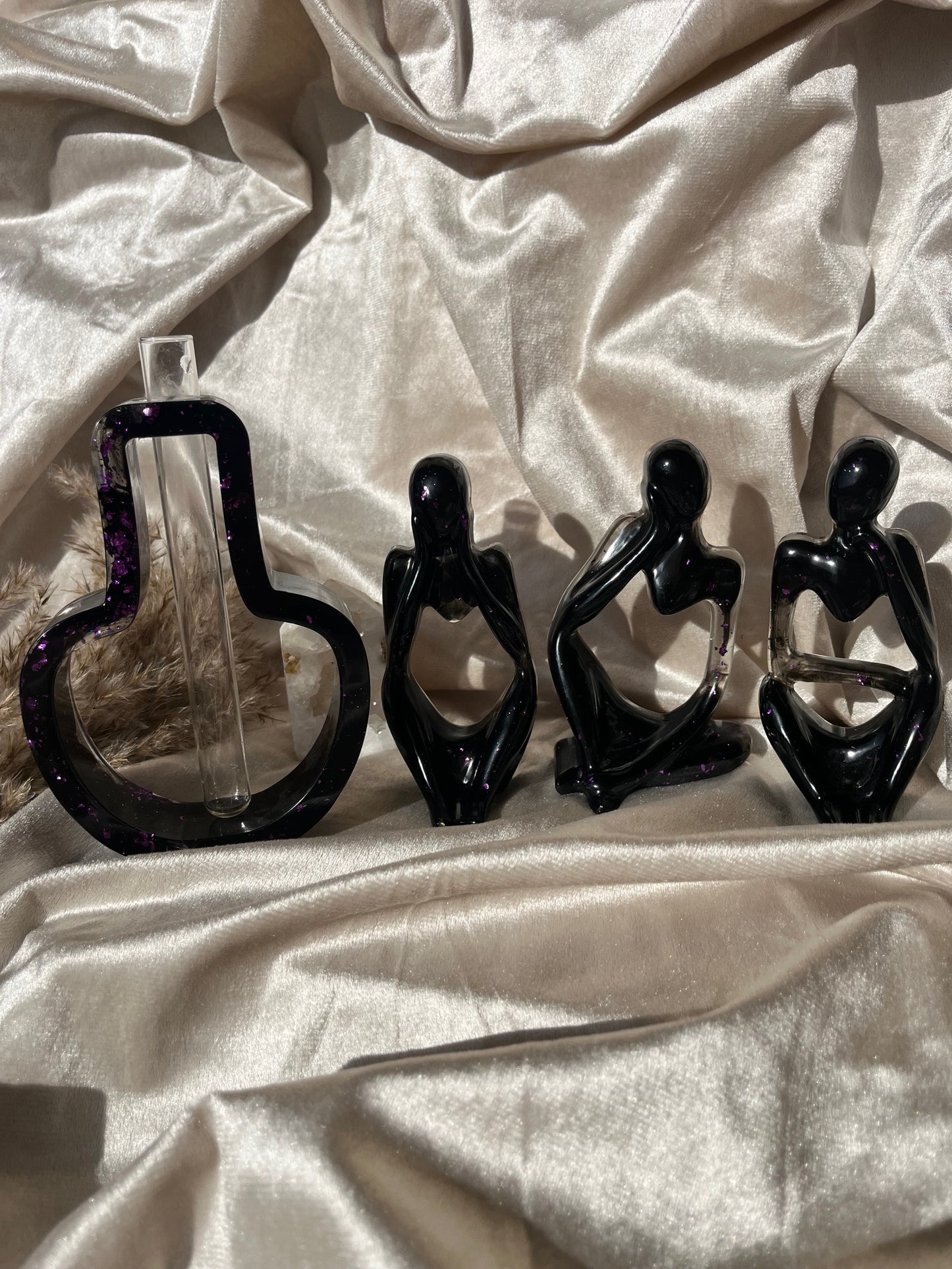 Deko Set Schwarz Lila