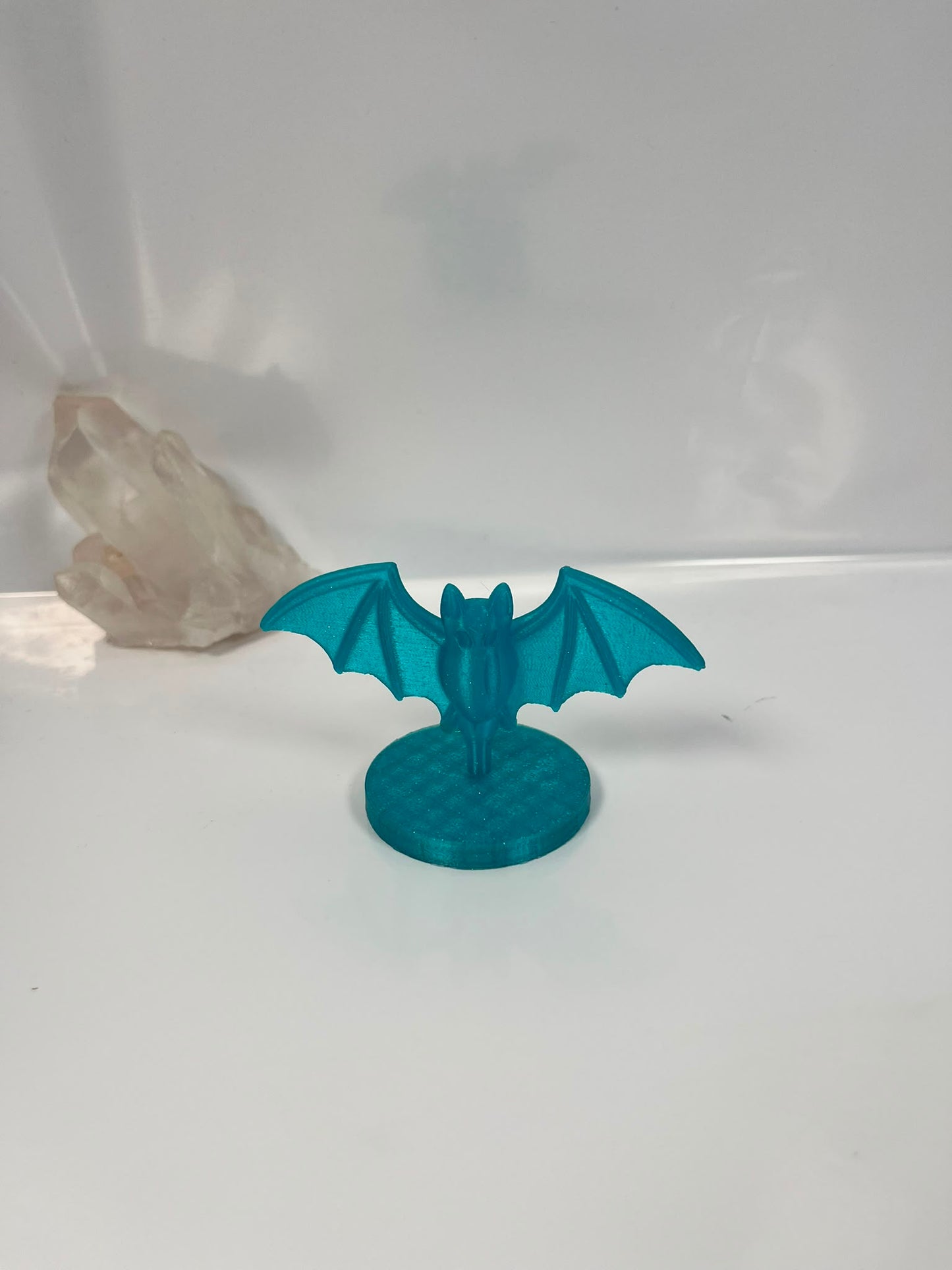 Fledermaus Figur Türkis Glitzer