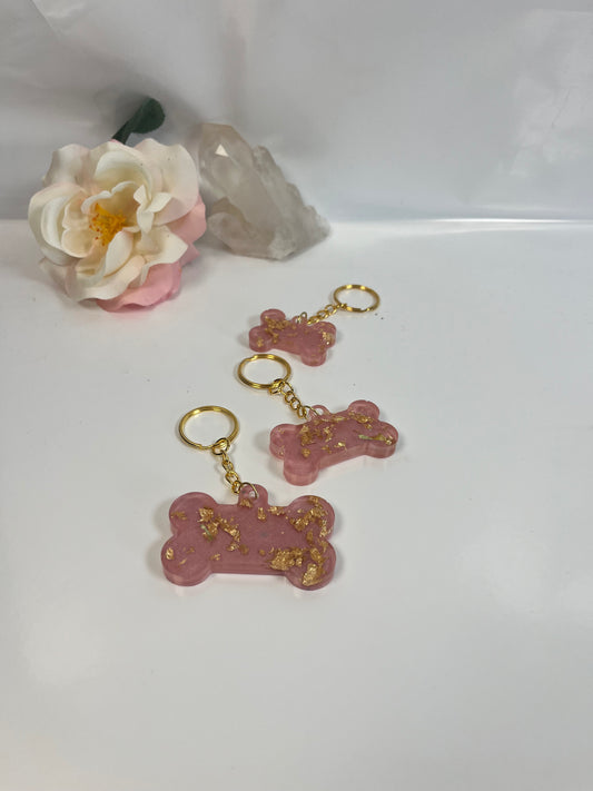 Anhänger Knochen Rosa Gold