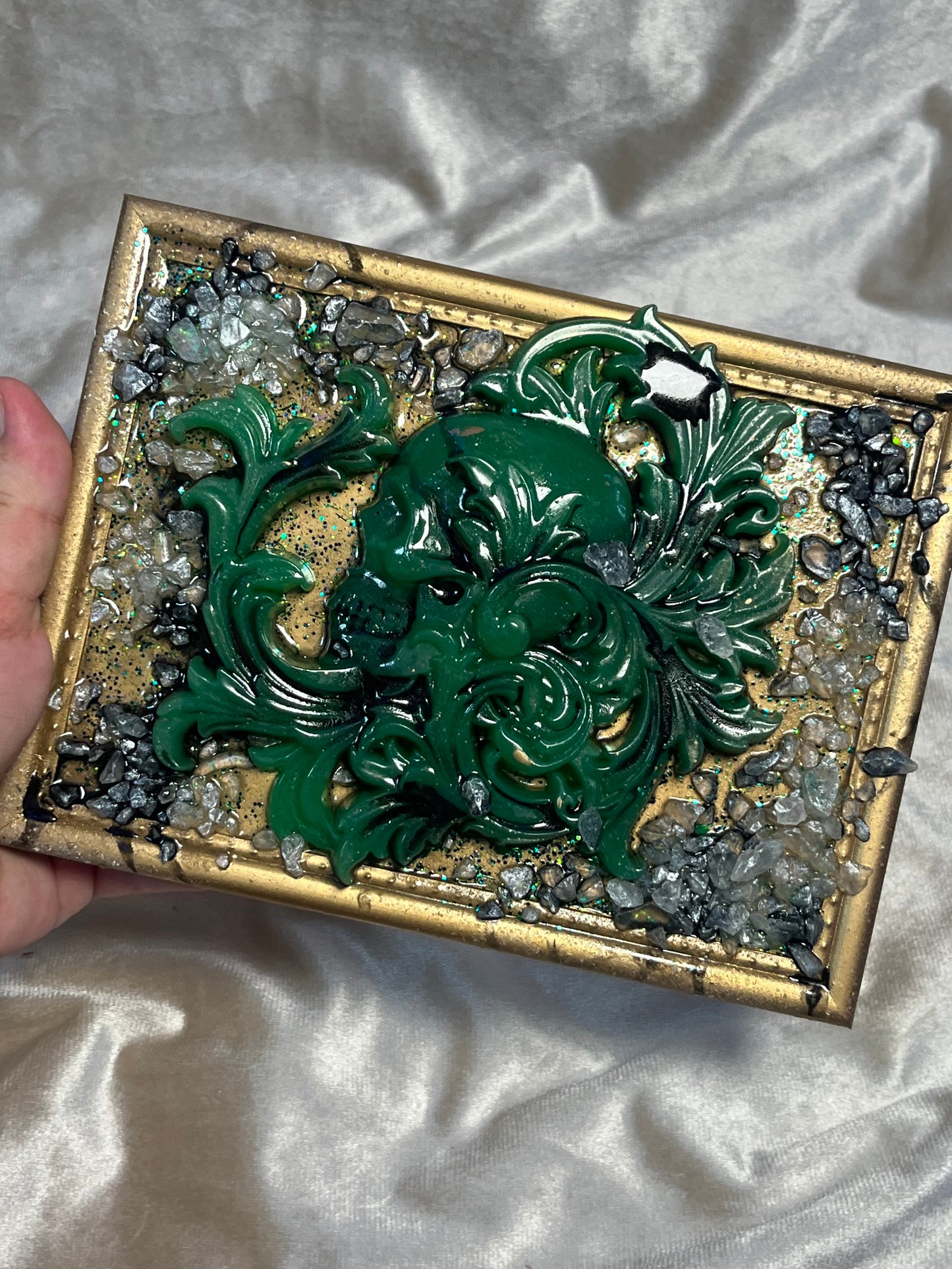 Wandbild Drache Grün