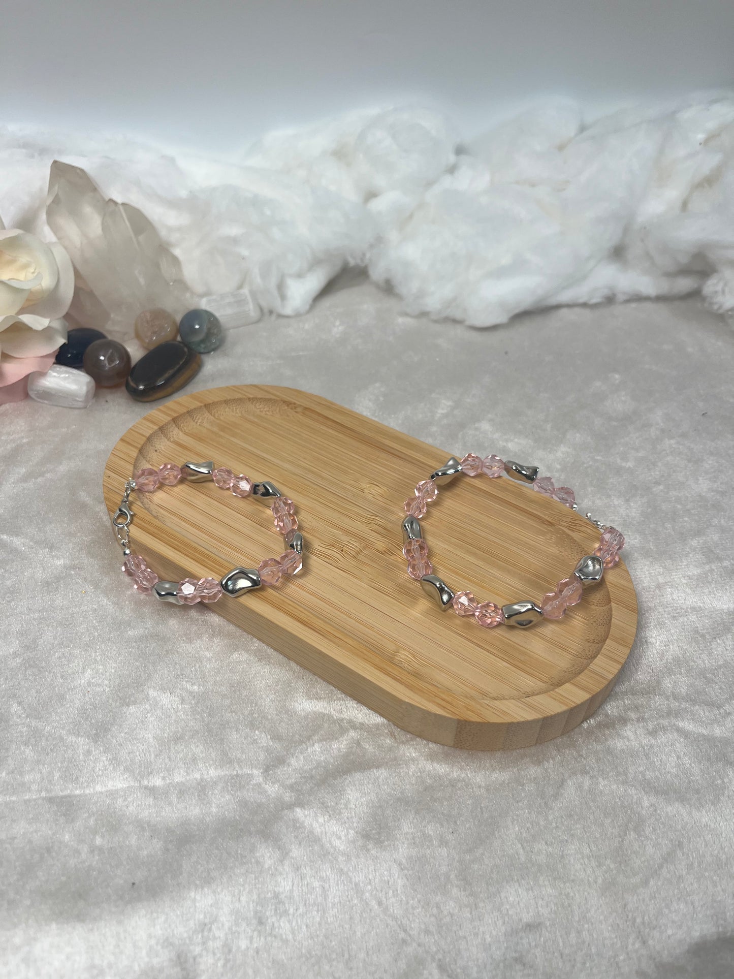 Armband Rosa Silber