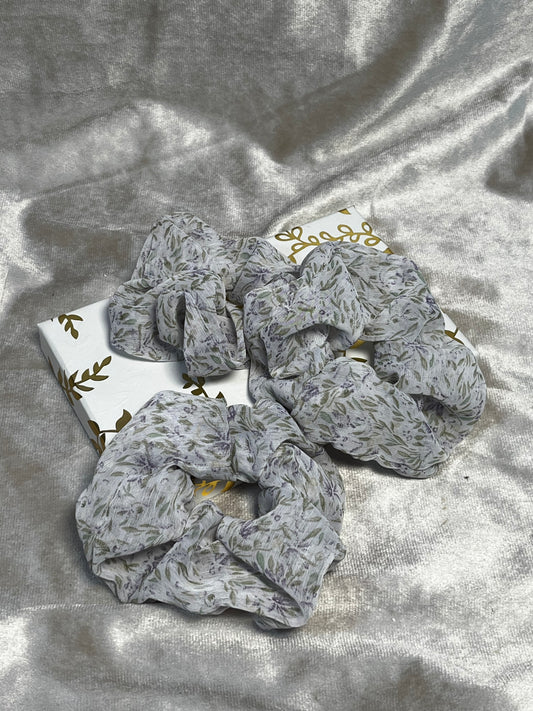 Haargummi Weiß Lavendel