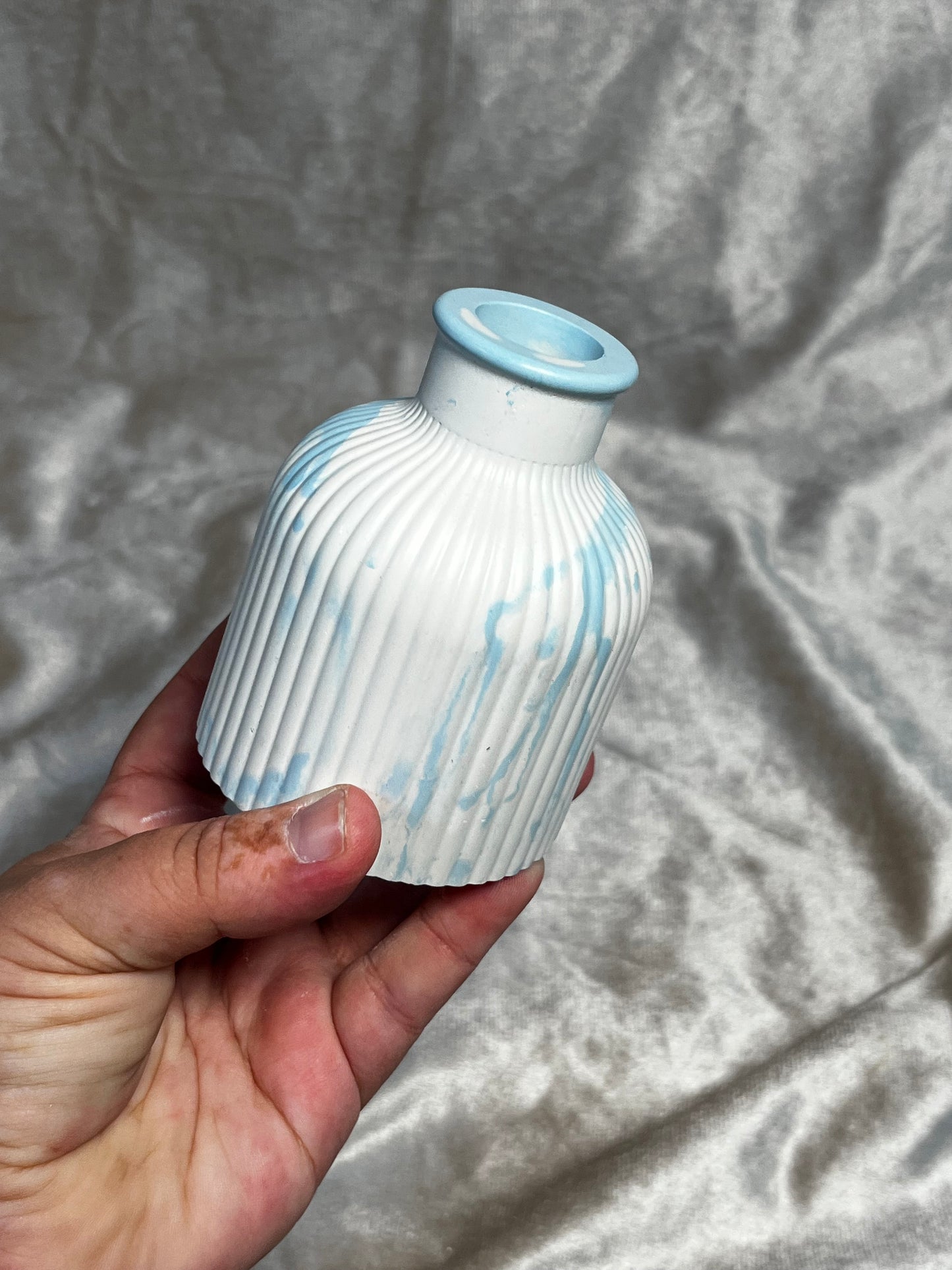 Vase Blau Weiß
