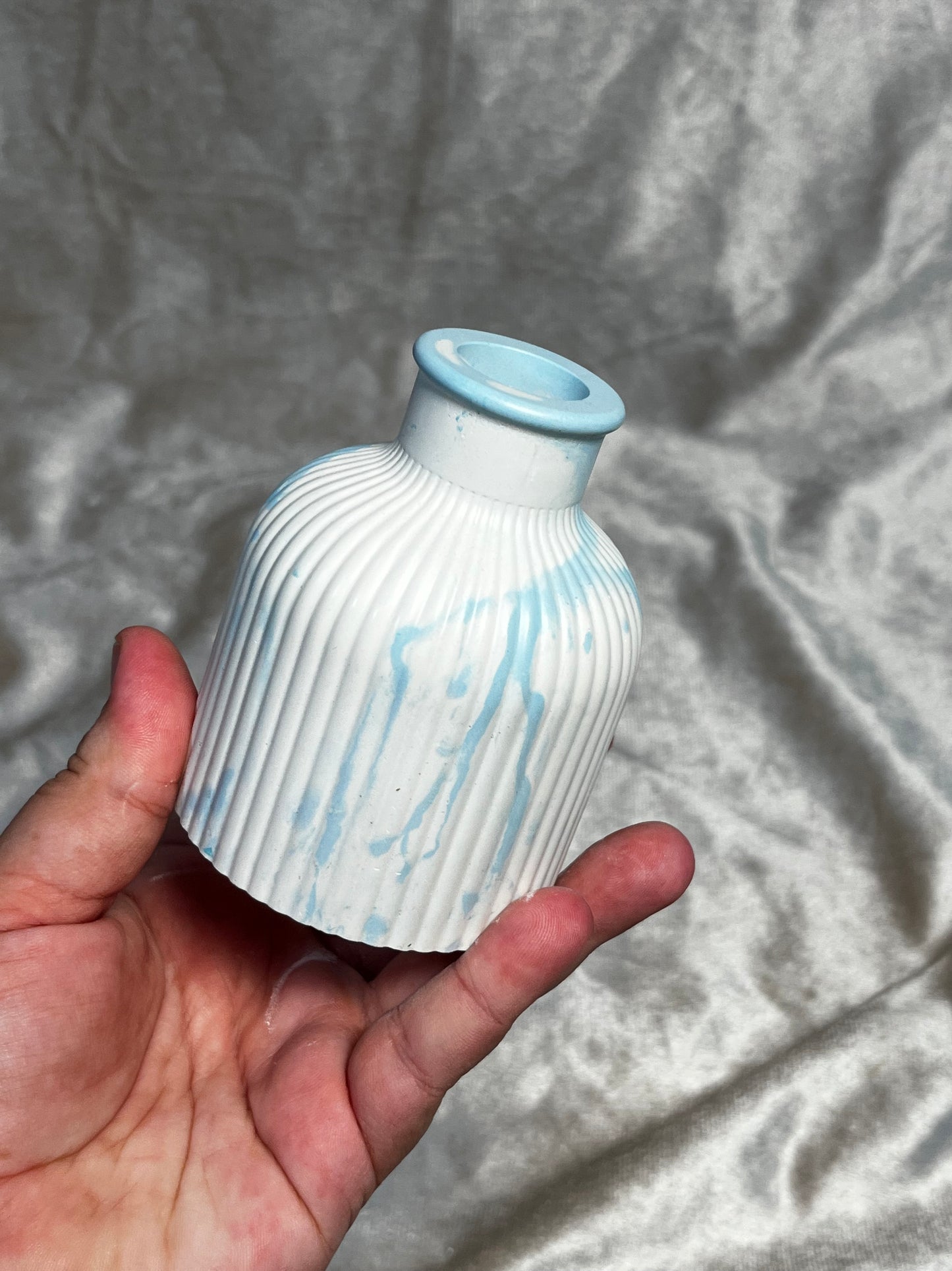 Vase Blau Weiß