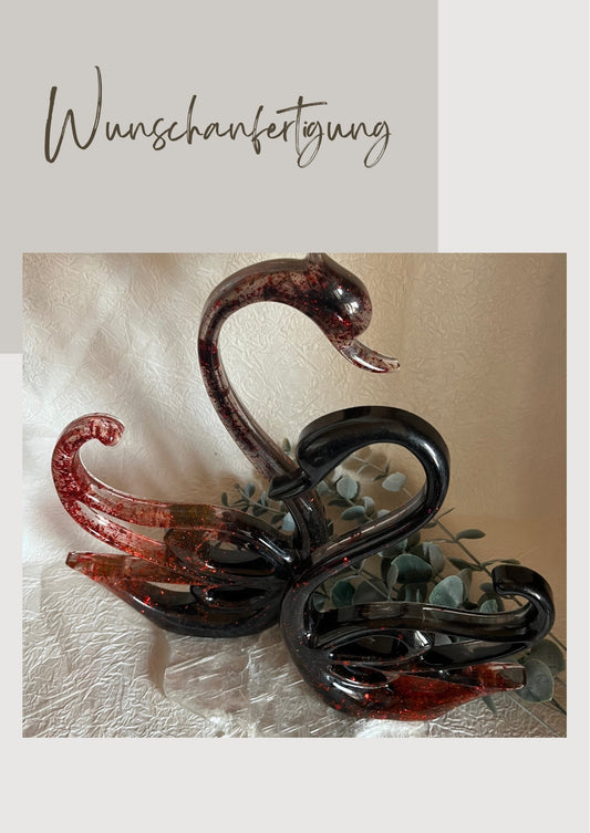 Figurenpaar Schwan Wunschanfertigung