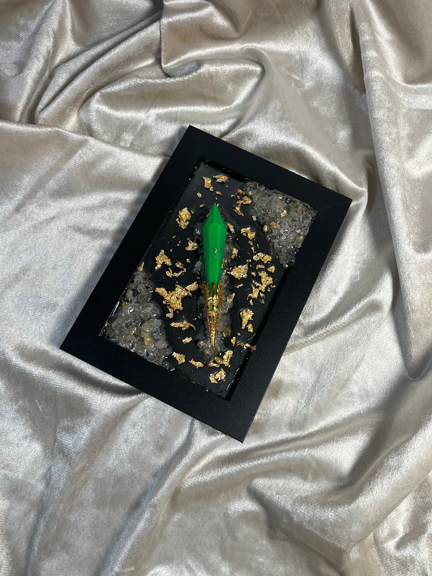 Wandbild Glow in the Green dark