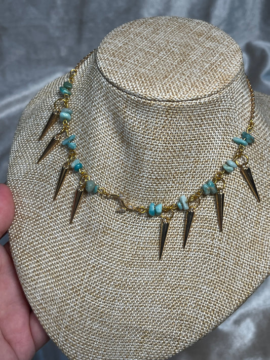 Kette Aquamarin Gold