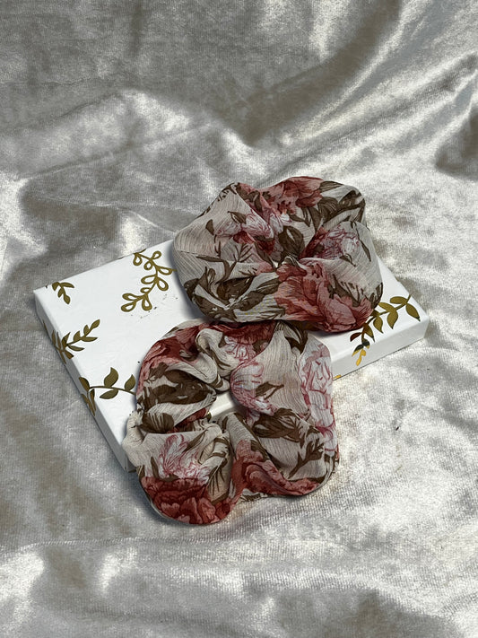Haargummi Beige Blume