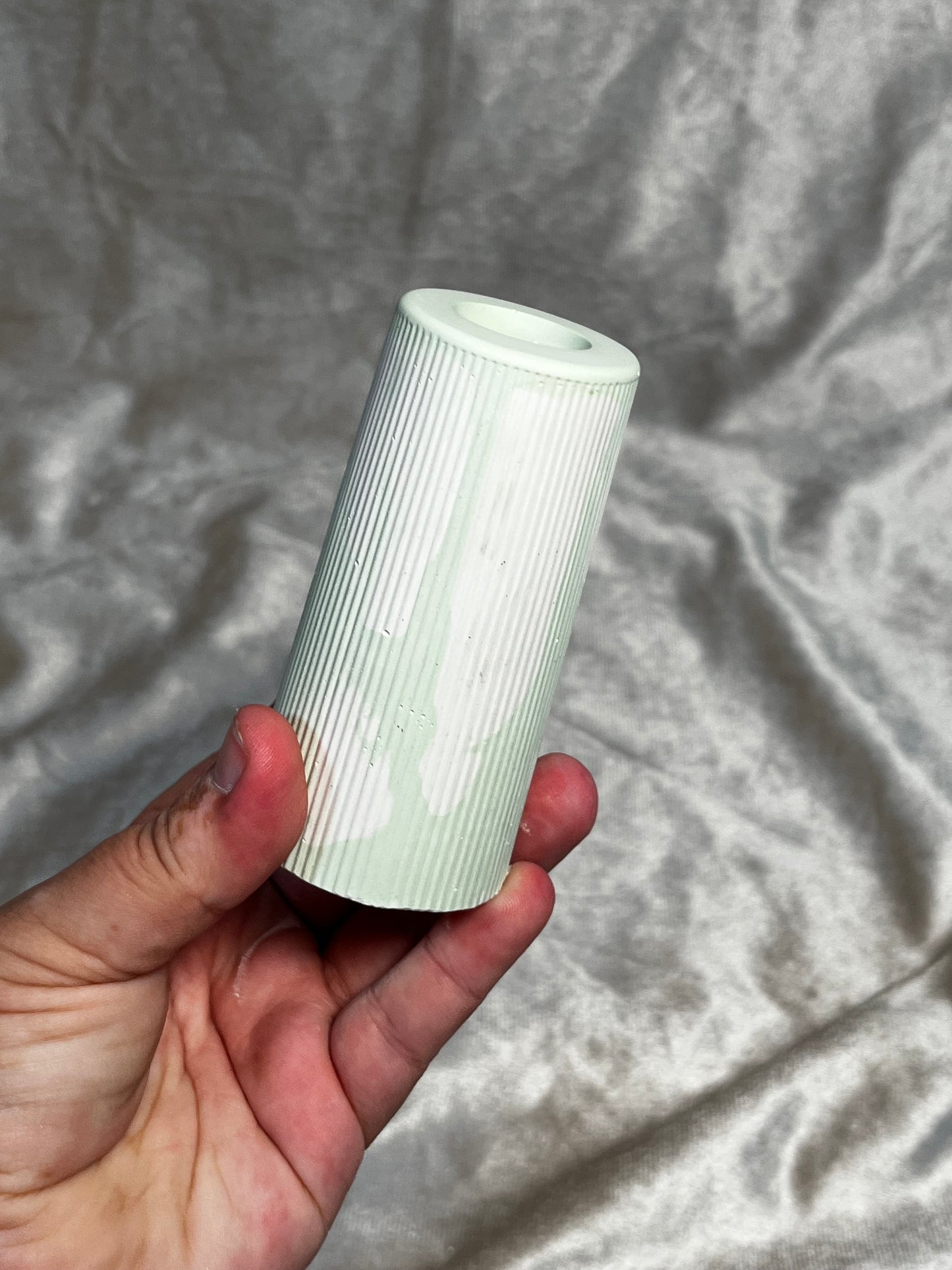 Vase Mint Weiß
