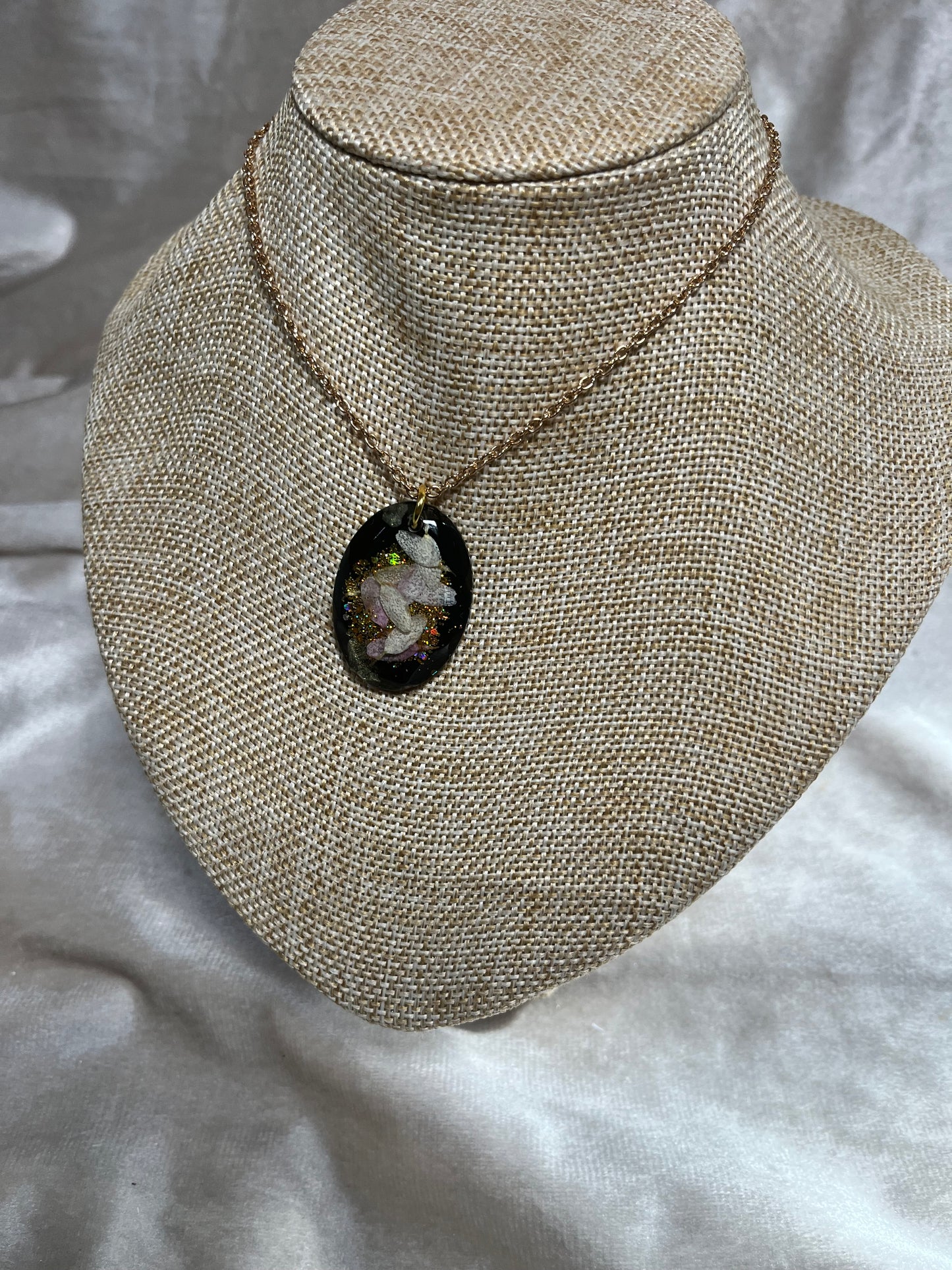 Kette Schwarz Blume