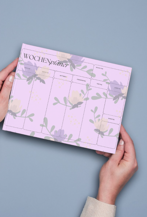 Wochen Planer Flieder Digital