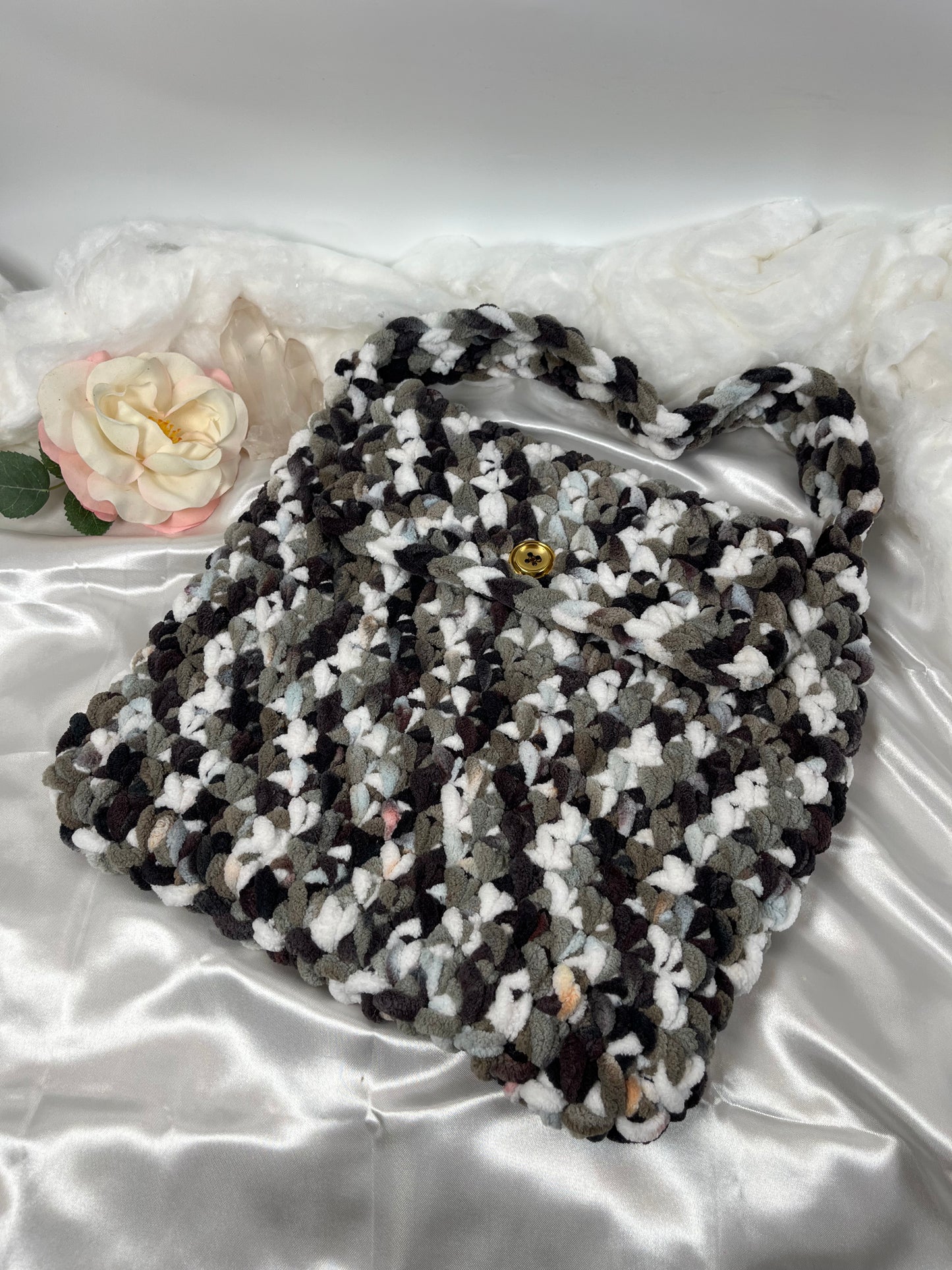 Handtasche Beige Braun Kakhi