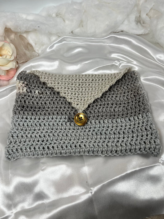 Buchhülle Beige Grau