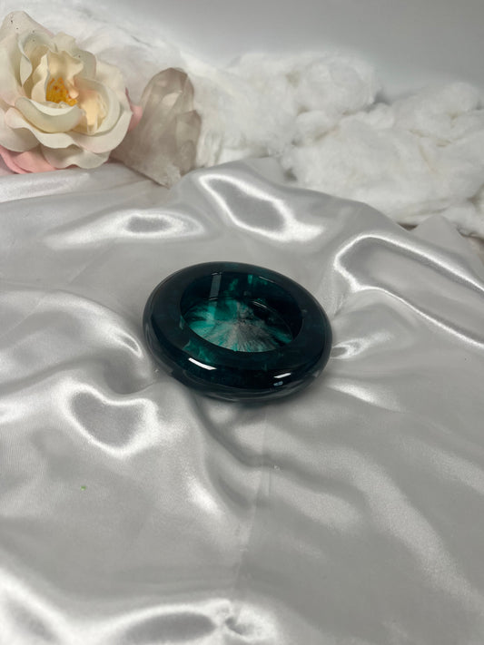 Teelichthalter Grün Schwarz