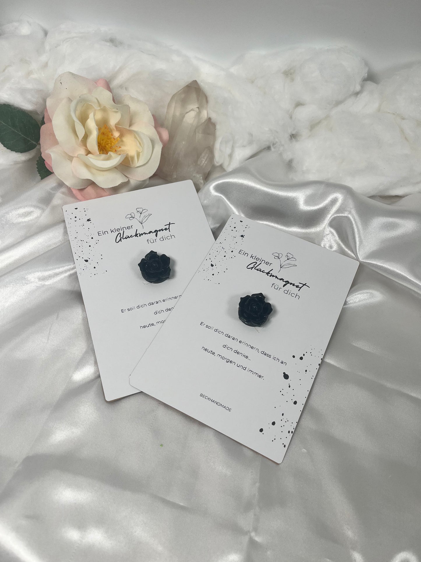 Glücksmagnet Rose Schwarz