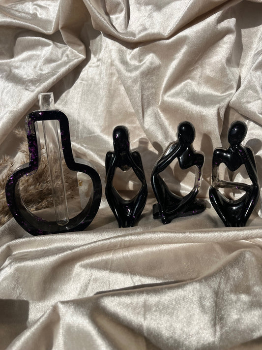 Deko Set Schwarz Lila