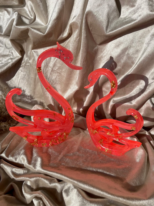 Figurenset Schwan Rot