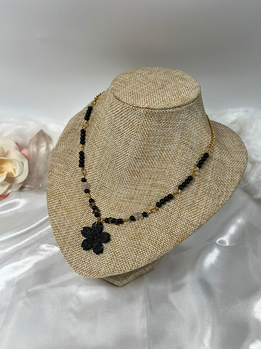 Kette Kirschblüte Rosenquarz