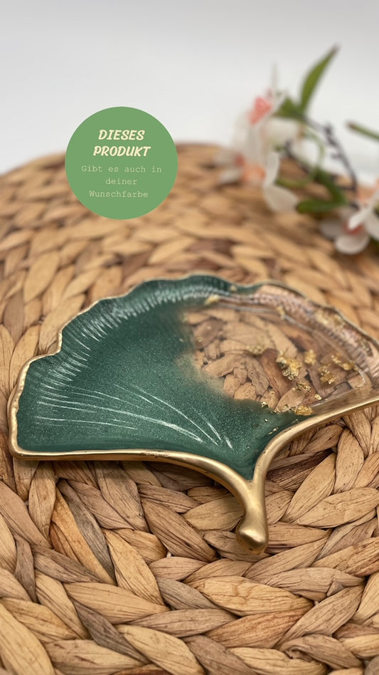 Ginko Schmuckschale Wunschanfertigung
